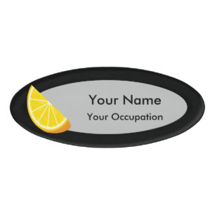 Orange Slice Name Tag