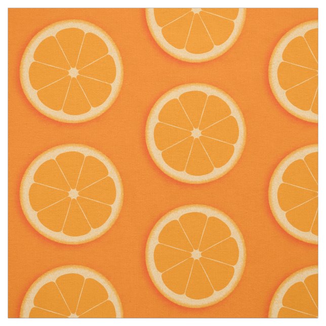 Orange slice orange fruits fabric (Swatch)