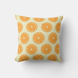 Orange Slice Pattern  Throw Pillow