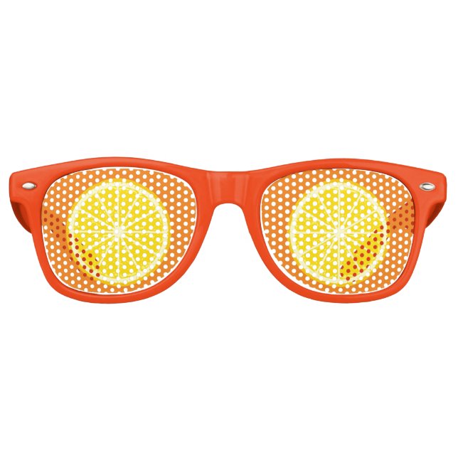 Orange Slice Retro Sunglasses (Front)