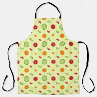 Orange Slice Seamless Pattern Apron