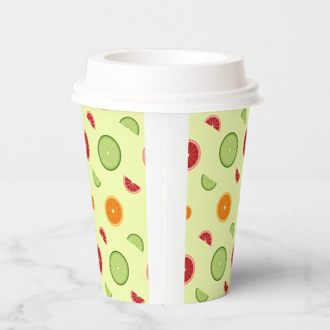Orange Slice Seamless Pattern Paper Cups (Right)