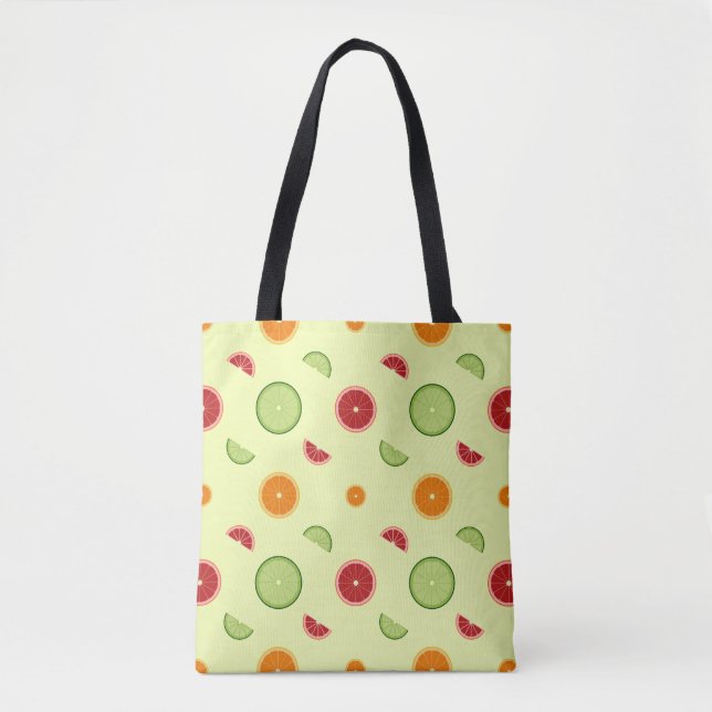 Orange Slice Seamless Pattern Tote Bag (Front)
