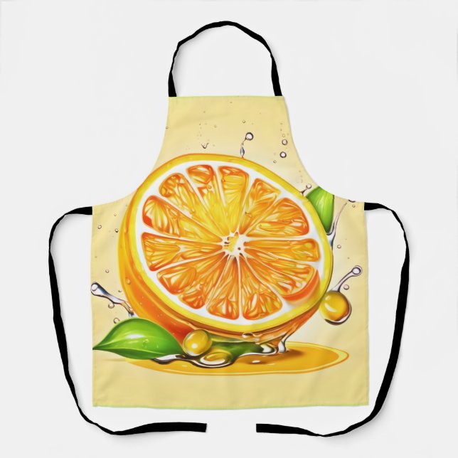 Orange Slice Splash Apron (Front)