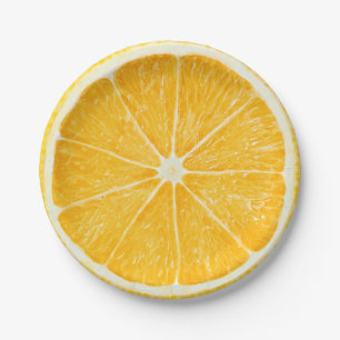 Orange Slice Summer Party Paper Plates