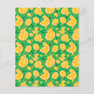 Orange Slice Sweet Juicy Pattern Scapebook Paper