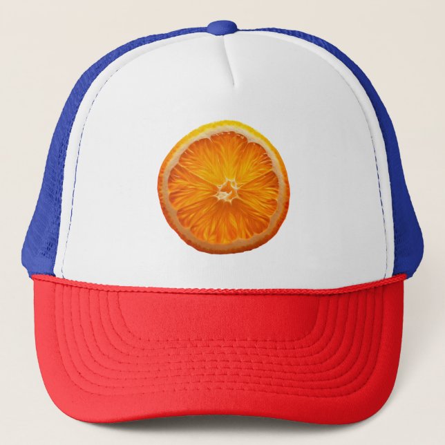 Orange Slice  Trucker Hat (Front)