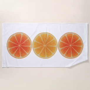 Orange Slices Beach Towel