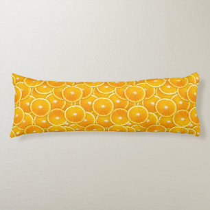 Orange slices body pillow