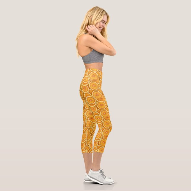 Orange Slices - Cute Capris Leggings (Right)