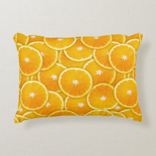 Orange slices decorative pillow