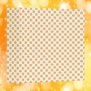 Orange Slices Fruit Pattern Binder