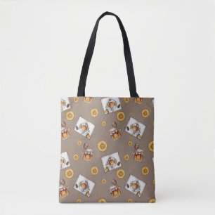Orange Slices & Honey Pattern    Sweet & Citrus Tote Bag