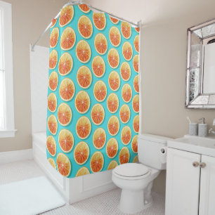 Orange Slices on Blue