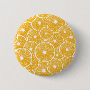 Orange slices pattern design 2 inch round button