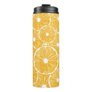 Orange slices pattern design thermal tumbler