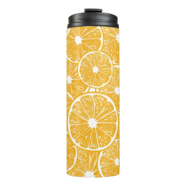 Orange slices pattern design thermal tumbler (Front)