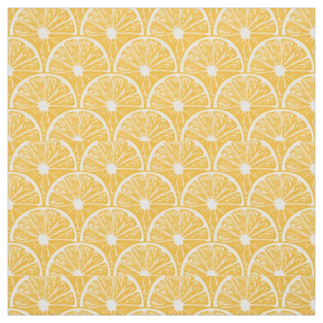 Orange slices, tropical fruit pattern design fabric (Swatch)
