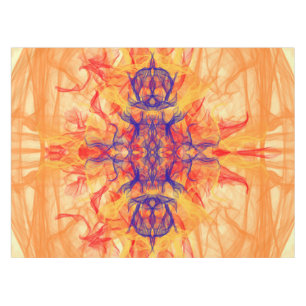 ORANGE SMOKE - Fractal Art - Tablecloth