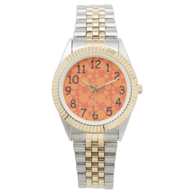 Orange Soap Bubbles  Watch (Front)