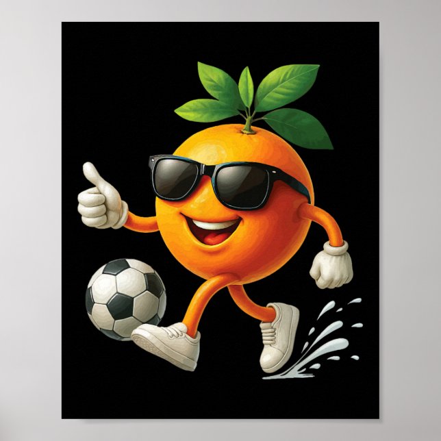 Orange Soccer  Poster (Front)