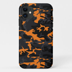 Orange Soda Monocolor Camo iPhone 11 Case