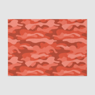 Orange Soda Monocolor Camo Tissue Paper