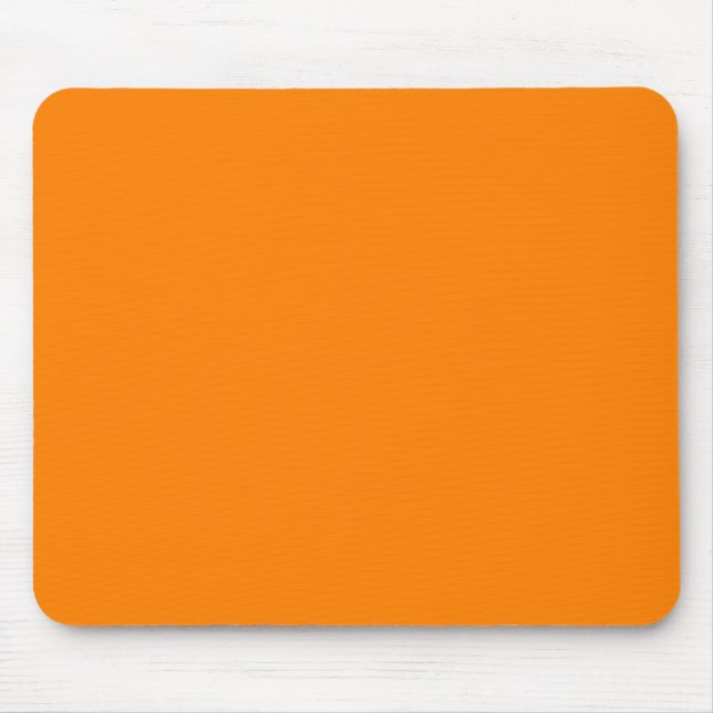 Orange Solid Colour Minimalist Mouse Pad (Front)