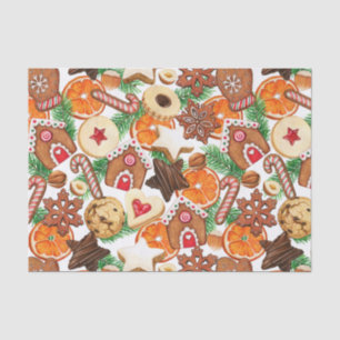 Orange Spice Christmas Cookies and Candy Tissue Paper