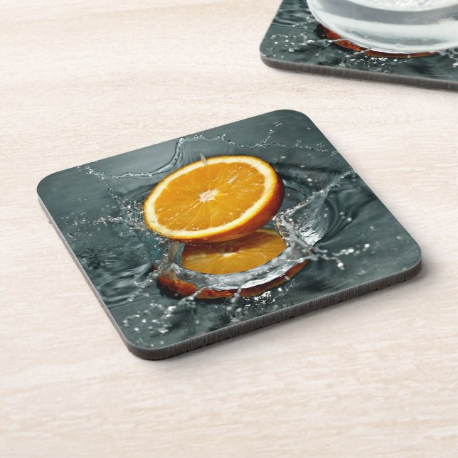 Orange Splash coasters (Left Side)