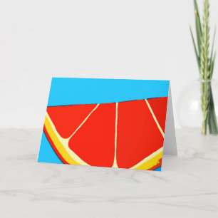 Orange Splash Greeting Card