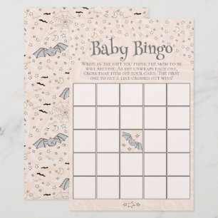 Orange Spooky Cute Baby Bingo Baby Shower Game