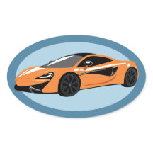 Orange Sports Car