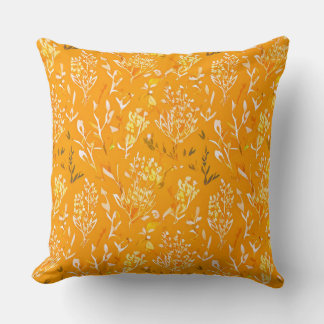 Orange spring colour cushion