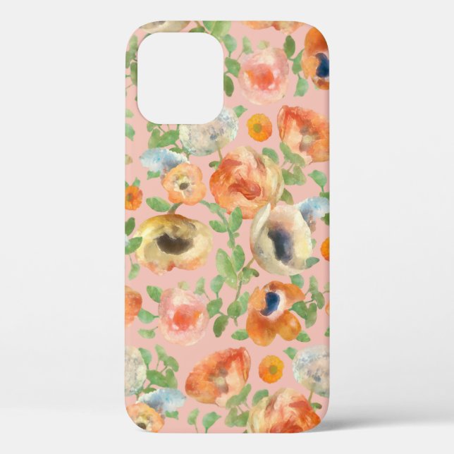 Orange Spring Flowers Case-Mate iPhone Case (Back)