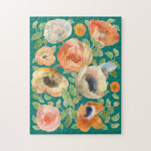 Orange Spring Flowers Jigsaw Puzzle