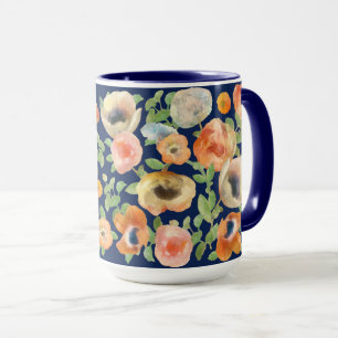 Orange Spring Flowers Mug