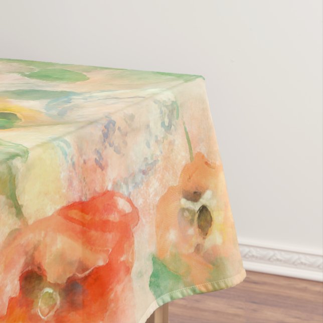 Orange Spring Flowers Tablecloth (In Situ)
