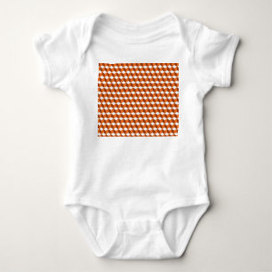 Orange Square: Abstract Vintage Background Baby Bodysuit