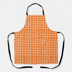 Orange square mesh grid  apron