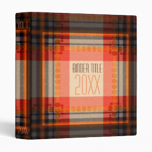 Orange Squarez Binder