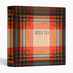 Orange Squarez Binder