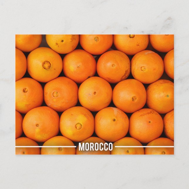 Orange Stalls in Marrakesh Morocco Postcard (Front)