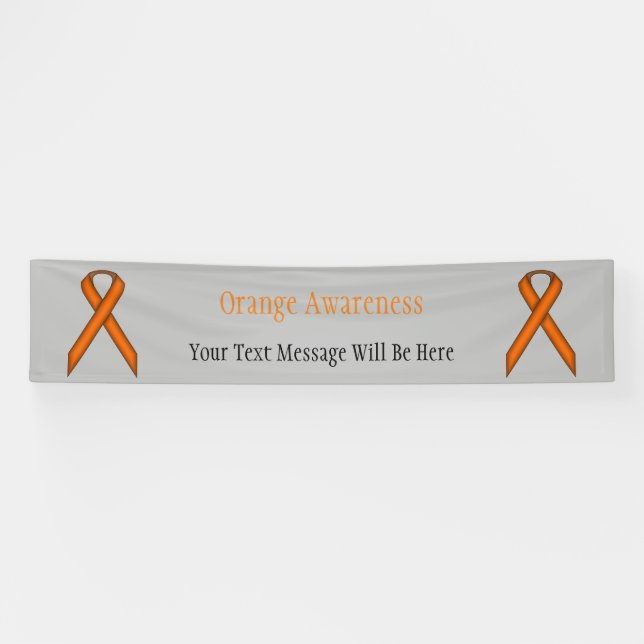 Orange Standard Ribbon Banner (Horizontal)