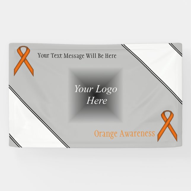 Orange Standard Ribbon by Kenneth Yoncich Banner (Horizontal)