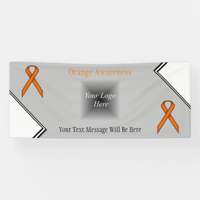 Orange Standard Ribbon by Kenneth Yoncich Banner (Horizontal)