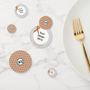 Orange Standard Ribbon by Kenneth Yoncich Confetti
