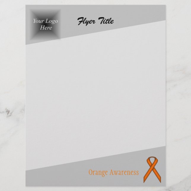 Orange Standard Ribbon by Kenneth Yoncich Flyer (Front)