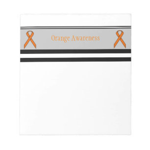 Orange Standard Ribbon by Kenneth Yoncich Notepad