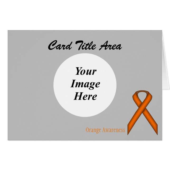 Orange Standard Ribbon Template by Kenneth Yoncich (Front Horizontal)